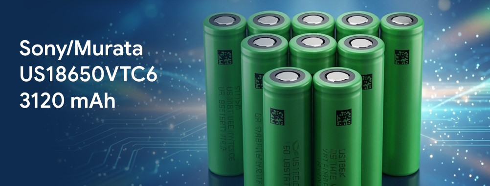 Sony/Murata US18650VTC6 3120 mAh