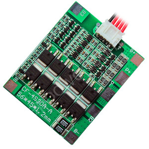 Плата защиты PCM-4S30A (для 4-х li-ion с балансировкой)
