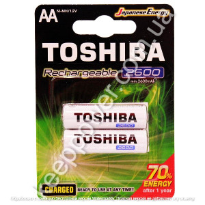 Toshiba TNH-6GAE AA 2600mAh (2 штуки на блістері)